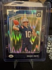 2024 Panini Donruss Optic - Rated Rookie Drake Maye #229 Purple Shock Prizm (RC)