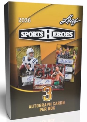 2026 Leaf Metal Sports Heroes Factory Sealed 3 Card Per Hobby Box