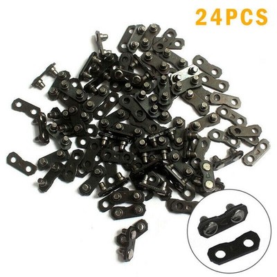 24 Sets 0.325'' .050 & .058 Chainsaw Chain Master Links Repair Preset Tie Straps