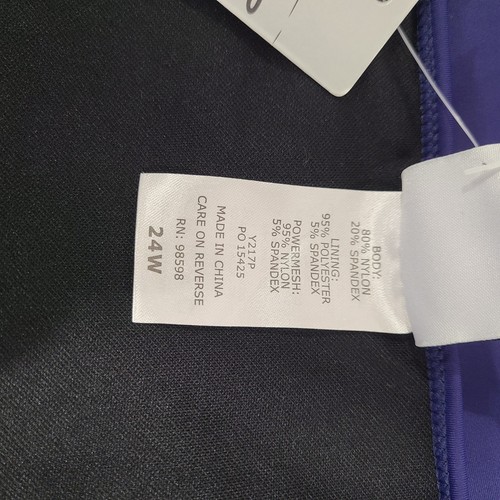 NWT Your Best Look YBL Womens Plus 24W Blue Swim Skirt Bottom - Picture 9 of 11