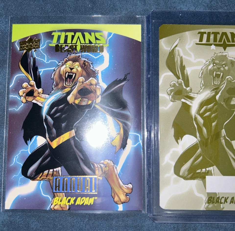 DC Annual BLACK ADAM 1/1 Printing Plate One Of One Rare DC Cards Collectibles - Image 4 of 4