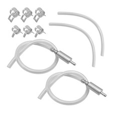 2 PCS Brake Bleeder Hose, One Way Check Valve Tube Bleeding Tool Kit for Moto...