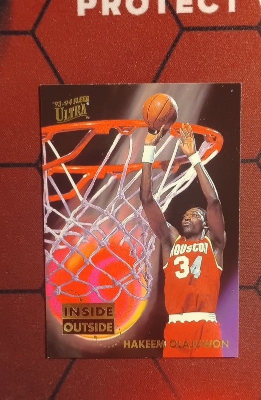 1993-94 Fleer Ultra - Inside Outside Hakeem Olajuwon #6