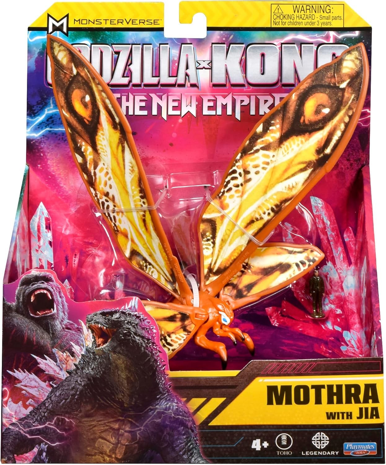 MonsterVerse Godzilla x Kong: The New Empire, 6-Inch Mothra Action Figure Toy,