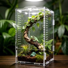 Jumping Spider Enclosure, Insect Terrarium, Bug Cage, Acrylic Terrarium for T...