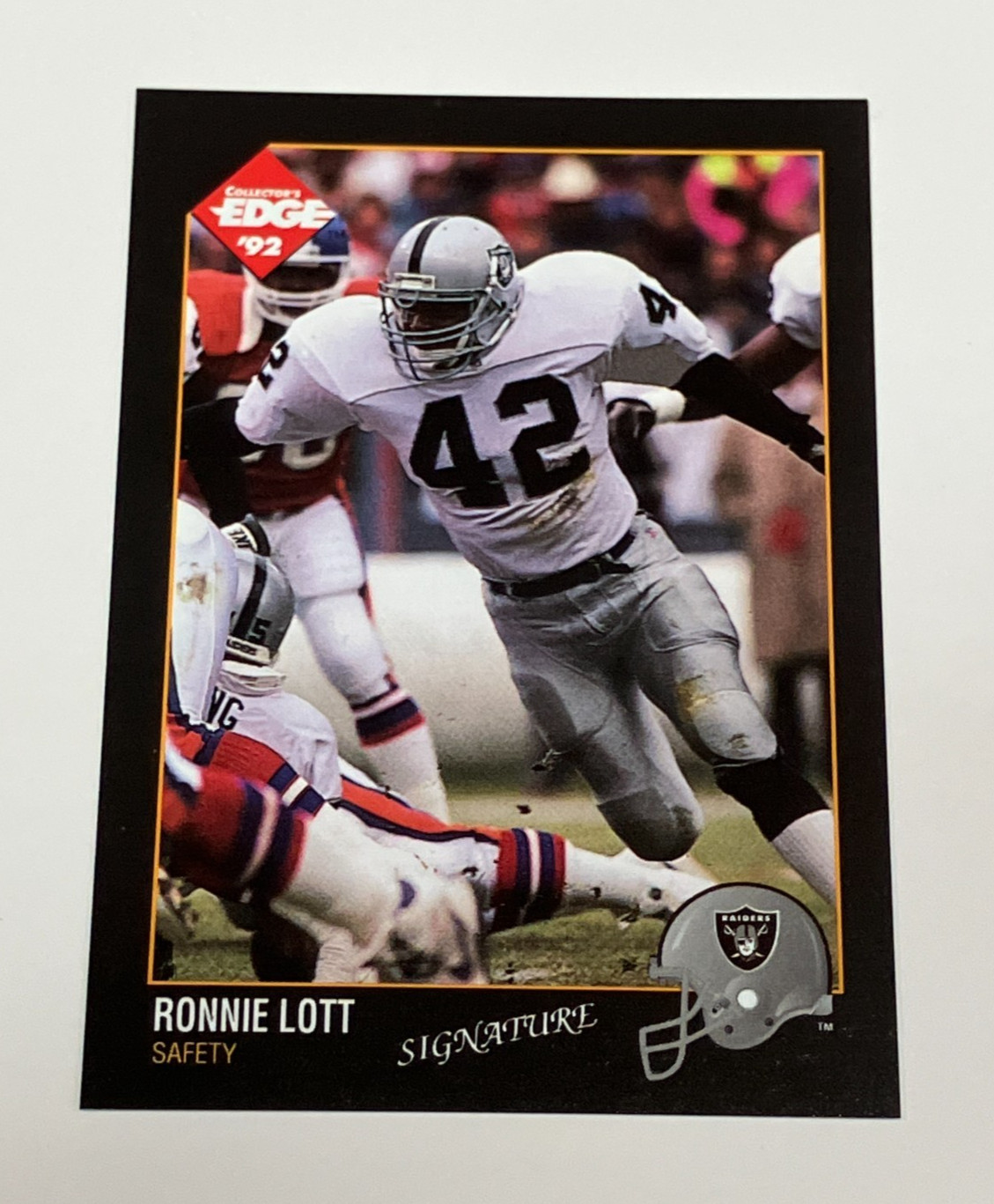 1992 Collector's Edge Football Signature #77 Ronnie Lott Auto Autograph