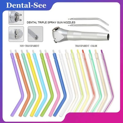 Dental 3 Way Air Water Syringe Handpiece Spray Tips Triple Nozzles Tubes