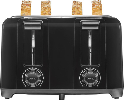 4 Slice Toaster with Extra Wide Slots for Bagels, Cool-Touch Walls, Shade Select
