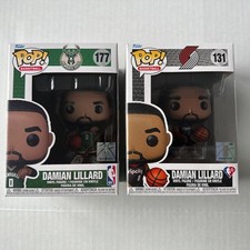 Funko POP Damian Lillard Portland Blazers #131 +Damian Lillard #177 Milwaukee B