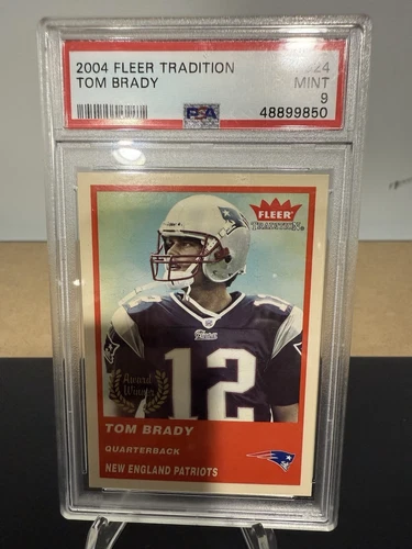 2004 Fleer Tradition Tom Brady PSA 9 Mint #324