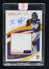 2021 Panini Immaculate Premium Rookie Gold 15/25 Kellen Mond Patch Auto 04uh