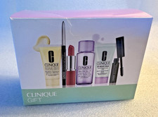 Clinique gift set 6 new sealed w Donald case Clean day dramatically pop high