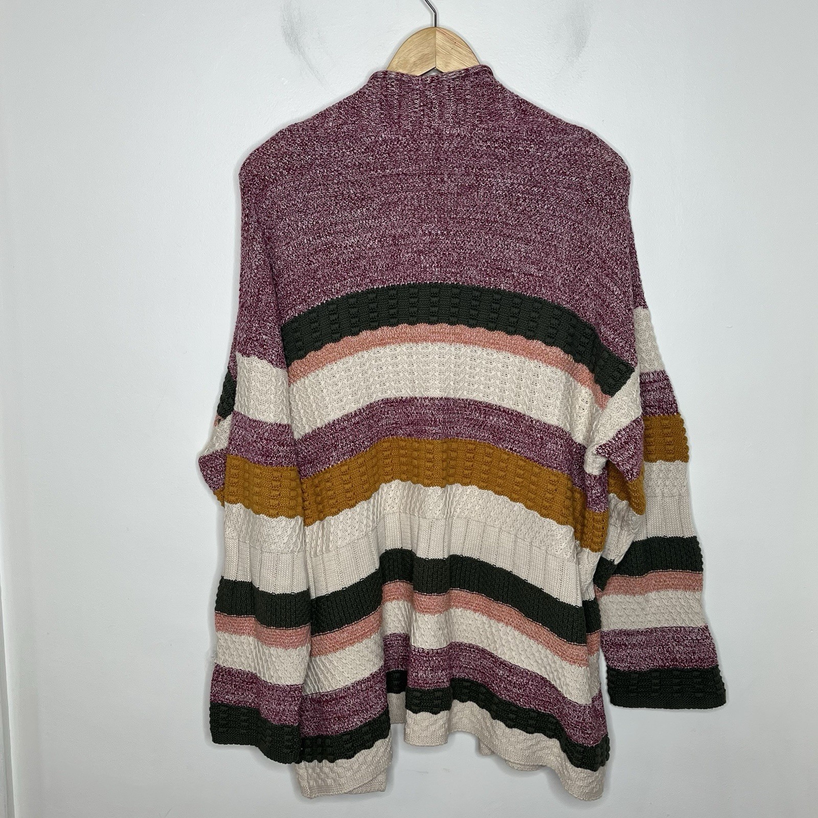 Soft Surroundings Patchwork Striped Open Cardigan… - image 6