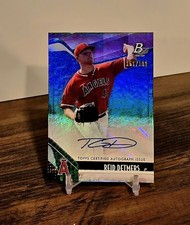 2021 BOWMAN PLATINUM PROSPECTS REID DETMERS ROOKIE AUTO AUTOGRAPH #d/199 PINK