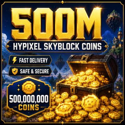 Hypixel Skyblock Coins | 500M / 500 Million | Fast & Safe Delivery | Read Desc