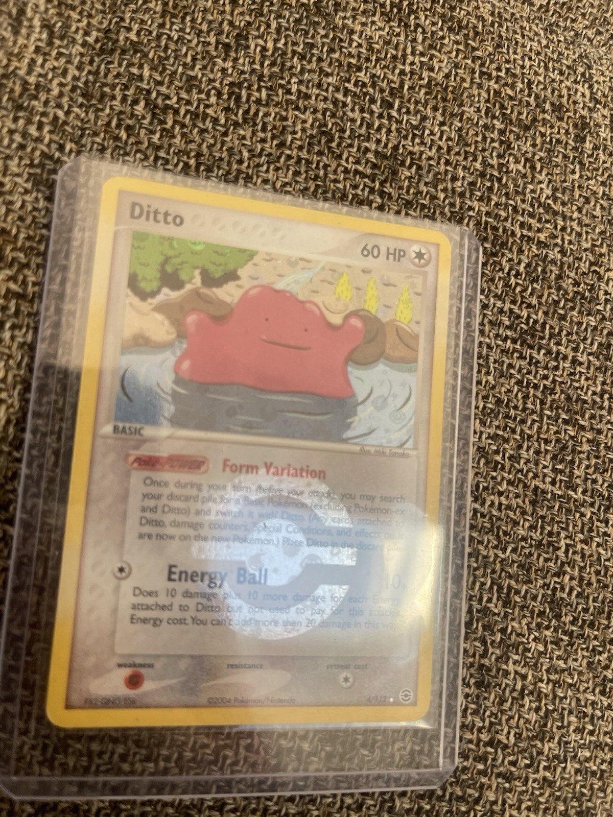 Pokemon FIRERED&LEAFGREEN - #4/112 Ditto - Reverse Holo - Lightly Played+