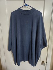 Yeezy Gap Engineered by Balenciaga 52 Logo 3/4 Sleeve Tee Dark Blue Men's XL