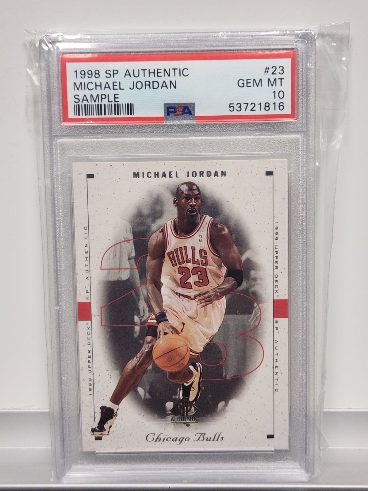 1998-99 SP Authentic - Michael Jordan #23 Sample PSA 10