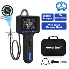 Industrial Endoscope Inspection Camera 6.25mm  Articulating Borescope With Light