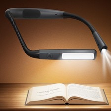 Rechargeable Neck Light, 100Hrs Long Lasting Neck Reading Light, 5 Colors  S...
