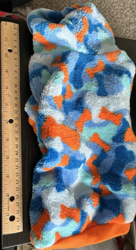 Cachorro Perro Ropa Abrigo Suéter Sudadera con Capucha Talla M Chaqueta de Vellón Camuflada Top Pata Foto 2 de 3