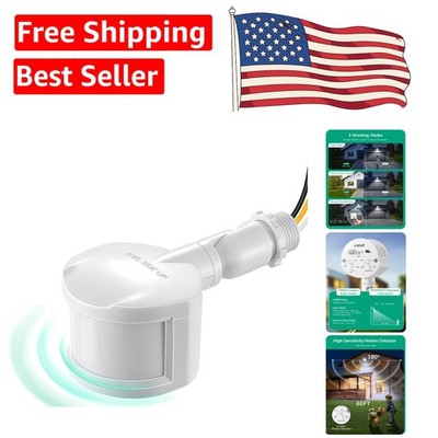 Listed 180° Motion Sensor with Adjustable Settings for Outdoor Security Needs