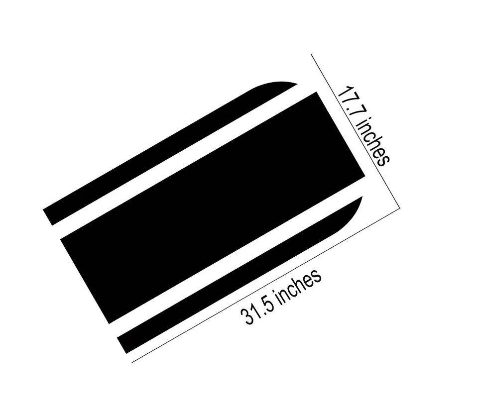 Calcomanía pegatina capó coche rayas carreras para Audi Bmw Ford Kia Honda Fiat Vw Nissan Foto 3 de 4