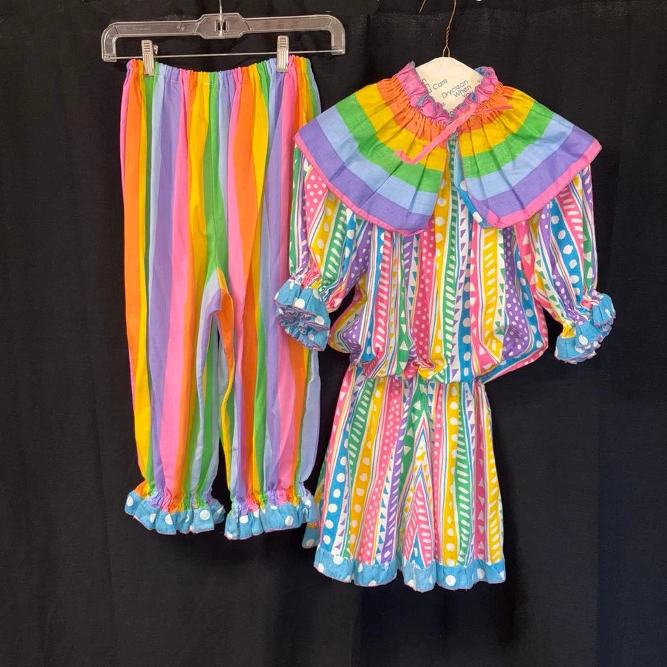 Disfraz de payaso de algodón brillante para niña talla niño 8 - 12+ Foto 4 de 4