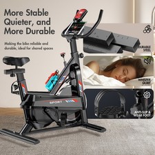 Workout Bike Stationary Bicycle Cardio Home Exercise Bike Fitness Indoor Cycling 7