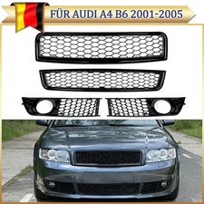 Waben Kühlergrill Nebelscheinwerfer Grill Lüftungsgitter Für Audi A4 B6 01-05