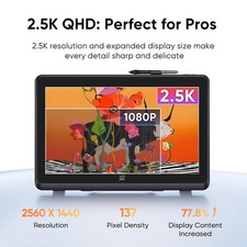 XPPen Artist Pro 22 Gen2 2.5K Drawing Tablet 21.5" Screen  Wireless Keydial