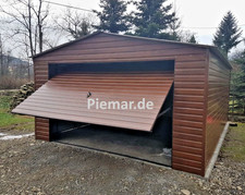 NEU Blechgarage 3,5 x 4,5 x 2,55 m Gerätehaus Metallgarage Schuppe | 28627*