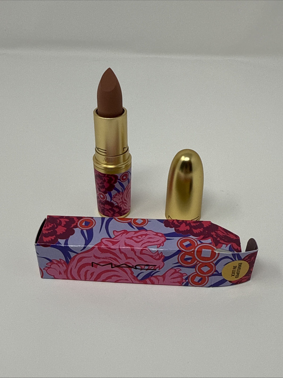 MAC Powder Kiss Lipstick  ~ Enveloped In  Luck  ~ NIB