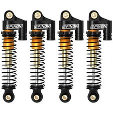 43mm Aluminum Shocks for 1/24 Axial SCX24 Bronco Gladiator 4 PCS Black