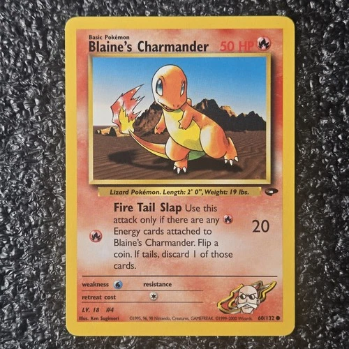 Blaine's Charmander Pokémon TCG Gym Challenge 60/132