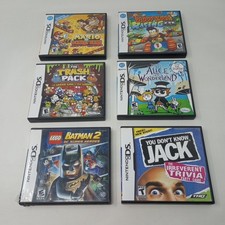 Lot Of 6 Nintendo DS Cases Manuals Only NO GAMES Mario, Diddy Kong, More
