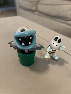 Dry Bones & Bone Piranha Plant Jakks Pacific, Mario Bros Figure 2.5 Inch