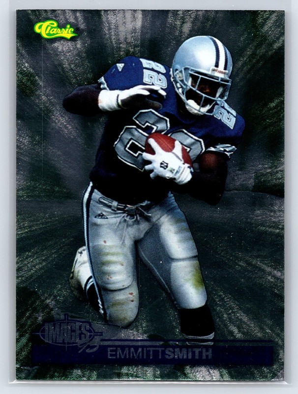 #75 Emmitt Smith, Dallas Cowboys 1995 Classic Images Four Sports Base