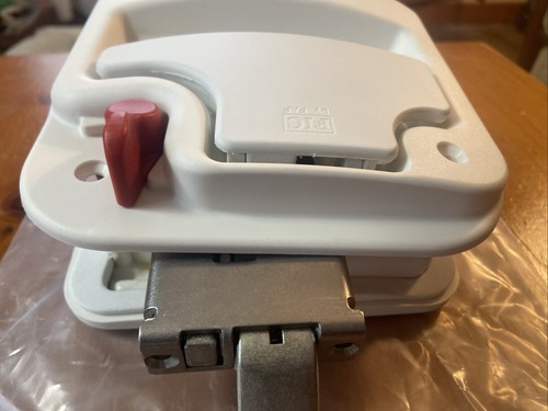 White Leonardo RV Camper Entry Door Lock W/Keys Fastec FIC LEO-WHT NEW - Picture 5 of 8