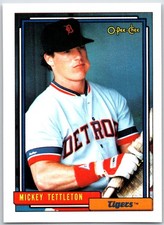 1992 O-Pee-Chee Mickey Tettleton #29 Detroit Tigers