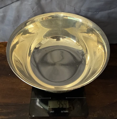 Reed & Barton X1455  Sterling Silver bowl 10" Paul Revere Replica Bowl mono 954G