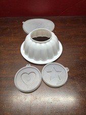 Molde de gelatina Tupperware pequeño "Jel-N-Serve" vintage años 70. Tapa W