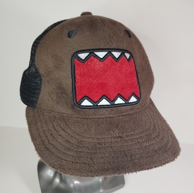 RARE Domo NHK Monster Fuzzy Mesh Trucker Hat Snapback 2011 Adult Japan Y2K Emo