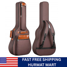 HEAVY DUTY FULL SIZE PADDED PROTECTIVE WATERPROOF ACOUSTIC GUITAR BAG CARRY CASE