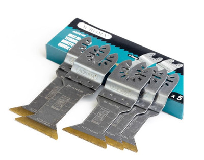 Restposten: 10x 5-tlg. Bi-Metal Multitool Sägeblätter Titanium 8% Kobalt