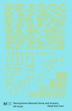 K4 HO Scale Decals Pennsylvania Railroad Horse, Scenery Baggage Car Dulux Gold