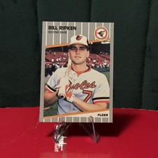 1989 Fleer - Billy Ripken #616 Black Scribble on Bat Knob, Scribble Over FFace