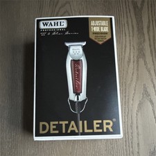 Wahl Detailer T-Blade Hair Trimmer, Adjustable Speed, Rotary Motor, Silver/Red