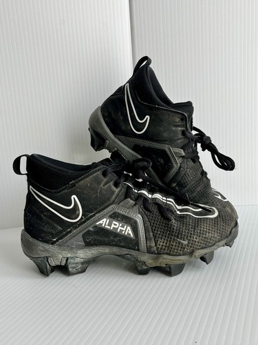 Nike Youth Sz 3.5 Boys Alpha Menace 3 Shark BG Football Cleats Black/White - Bild 2 von 11