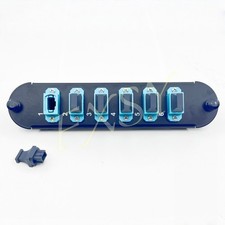 Fiber Optic Adapter Panel 6 MPO MTP Aqua OM3 OM4 Compatible CORNING CCH-CP72-E3